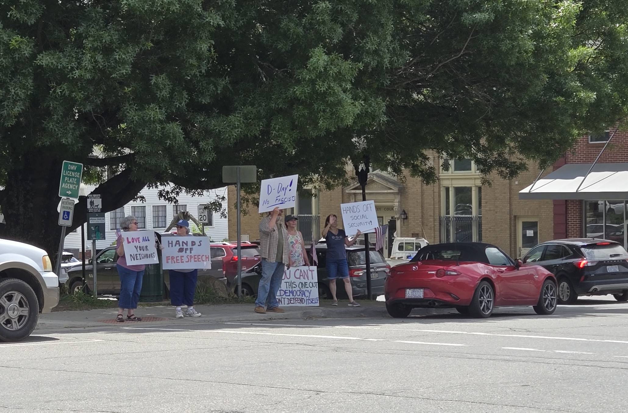 Photos & local coverage from the D-Day protest June 6, 2025