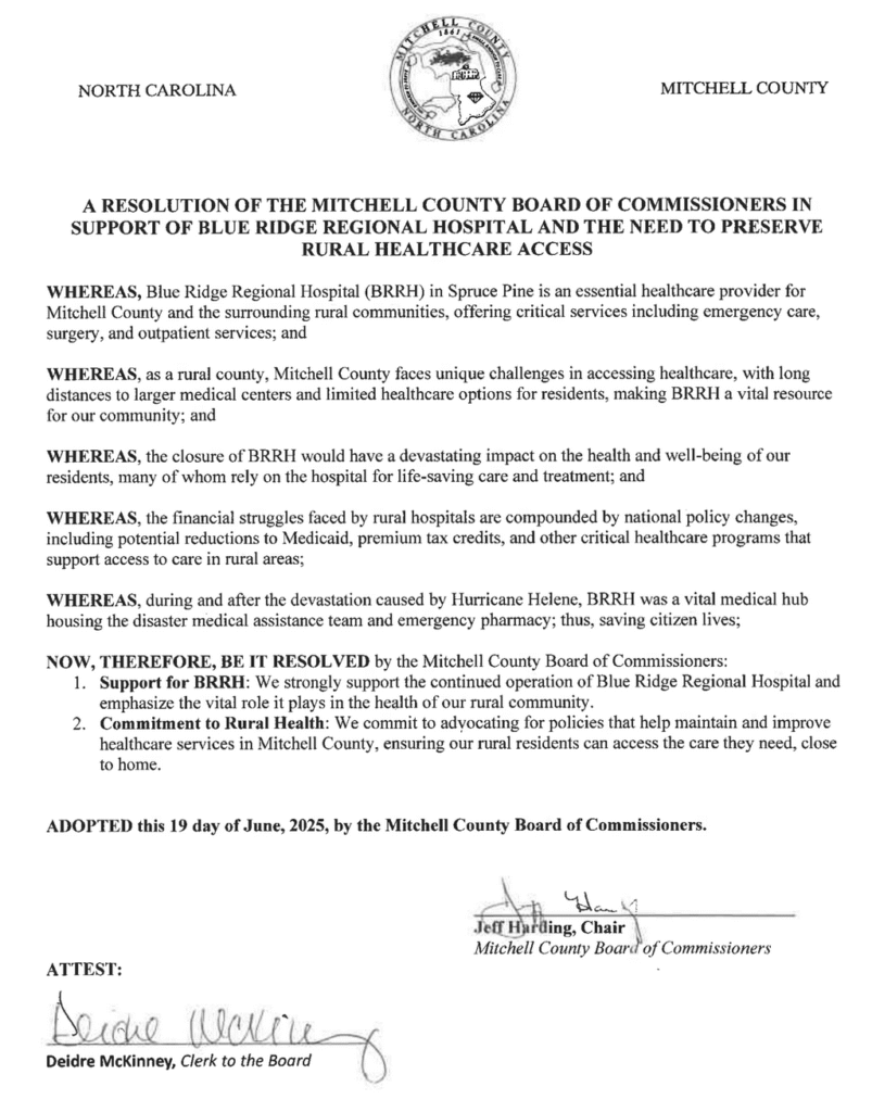 Image of the Resolution passed by the County Commissioners. PDF is available below the text of this post.